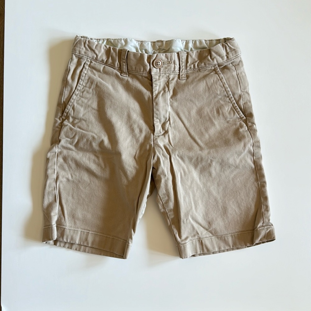 Crewcuts, Size 10, Boys' short in stretch chino, Camel khaki